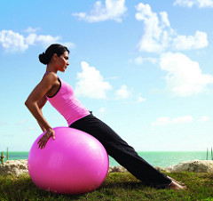photo remix: Yoga woman on exercise ball - flickr_enthusiast_rocks_Nilmarie_Yoga-001