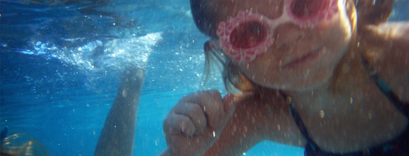Kid Snorkeling in Barbados