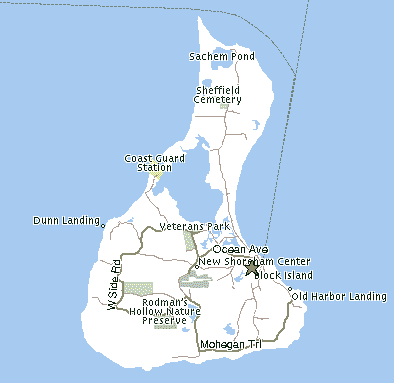 map of Block Island