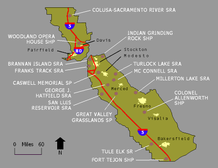 Central Valley State Parks and Recreation Areas