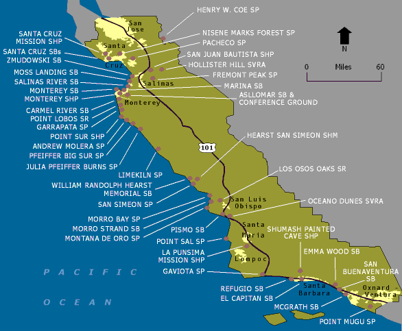 Central Coast State Parks and Beaches