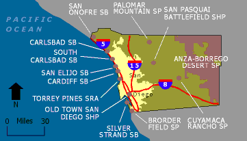 San Diego County State Parks and Beaches