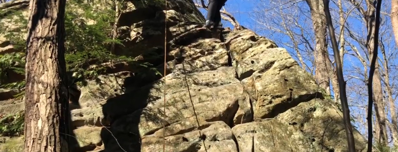 Rock Climbing Trek in Hocking Hills Ohio