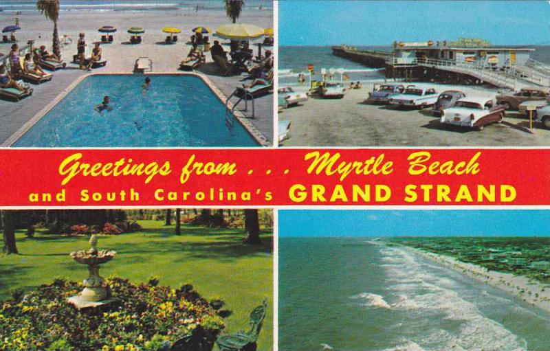 The Grand Strand old postcard