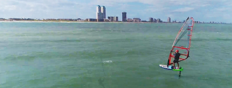 Windsurfing in South Padre Island