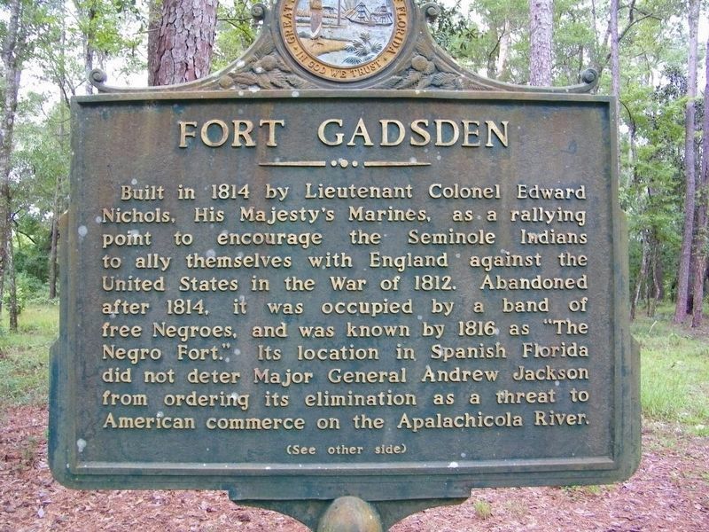 Fort Gadsden Historical Marker