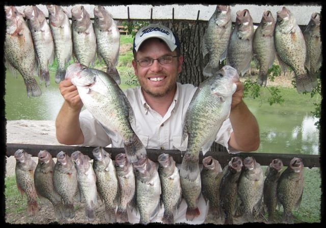 Mitch Parker of Dallas Guide Fishing with some limits of crappie