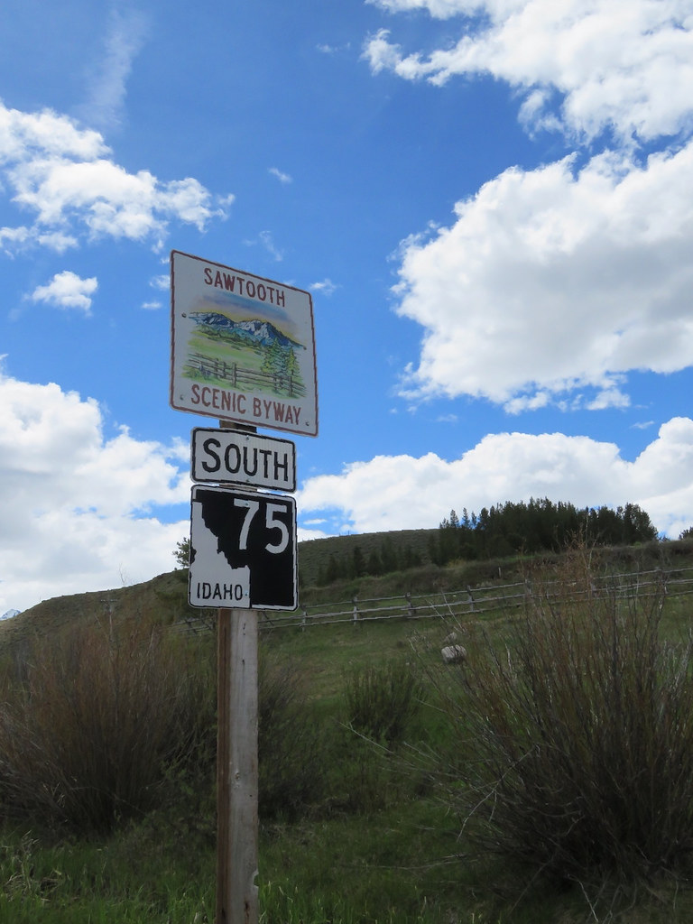 Traveling on the Sawtooth Scenic Byway, Idaho Highway 75, South