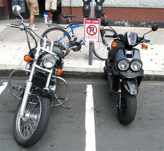 Scooter Parking on Newbury Street
