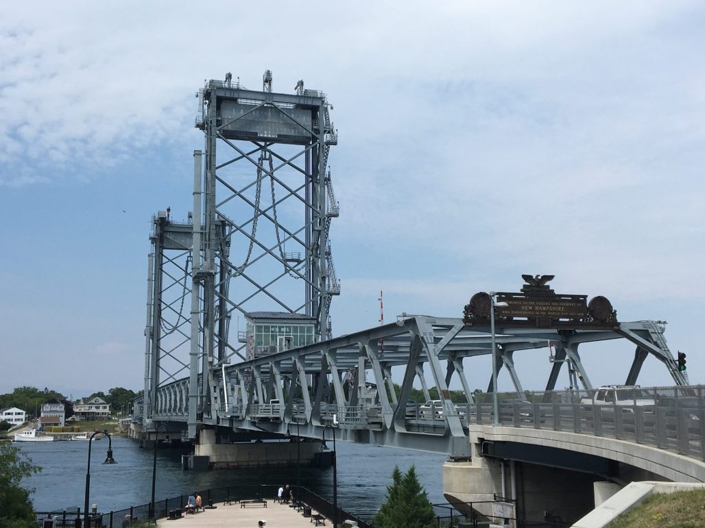 New War Memorial Bridge from SW - Portsmouth, NH