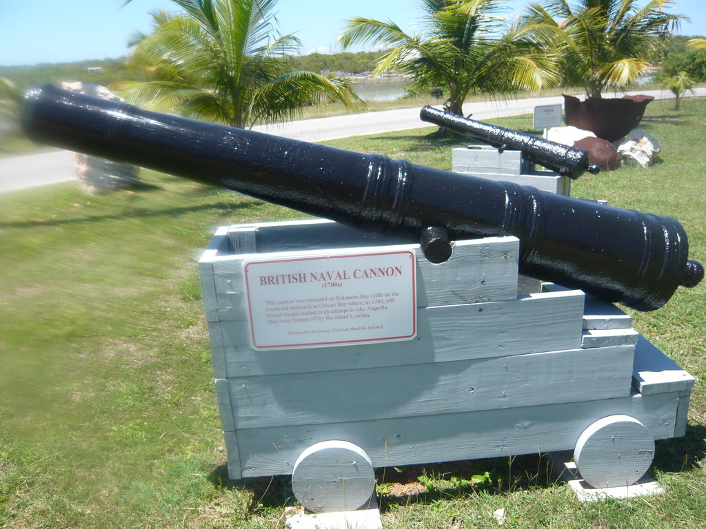 Anguilla History - British Naval Cannon