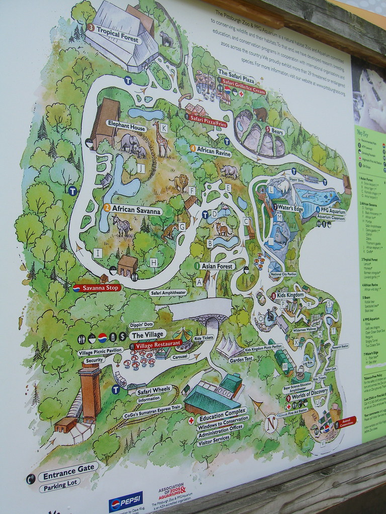 Pittsburgh Zoo Map