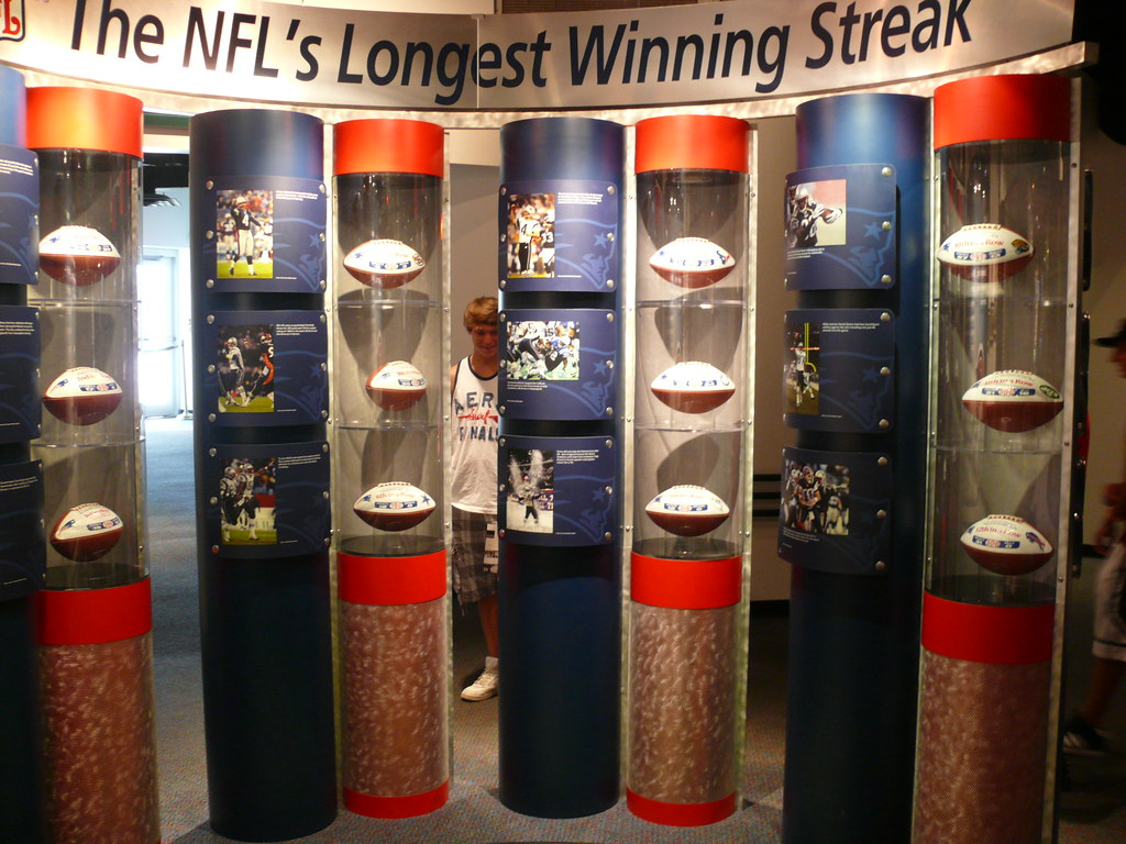 Pro Football Hall of Fame New England Patriots Displayy