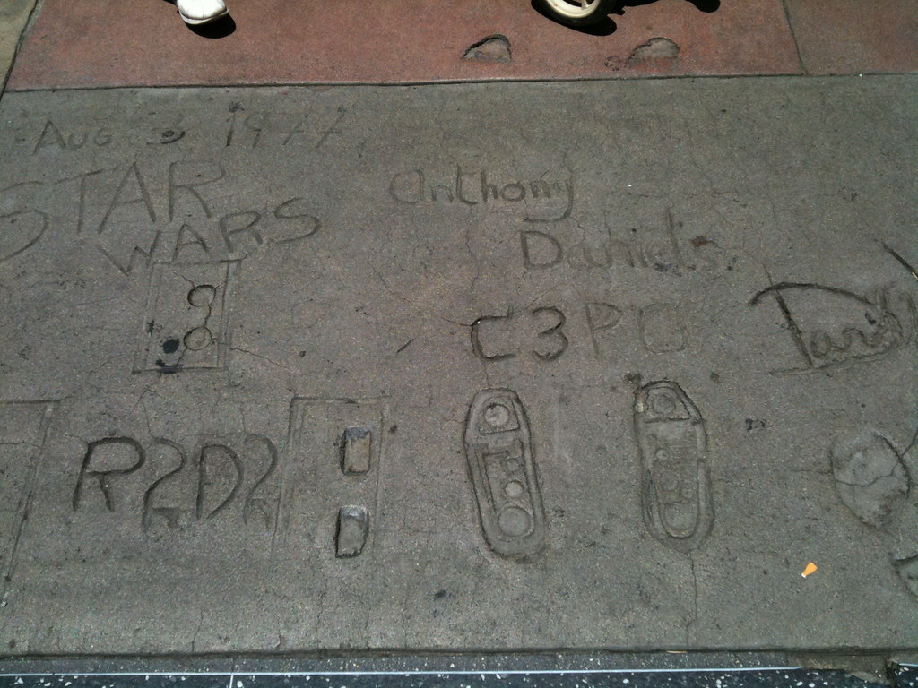 Star Wars cast handprints