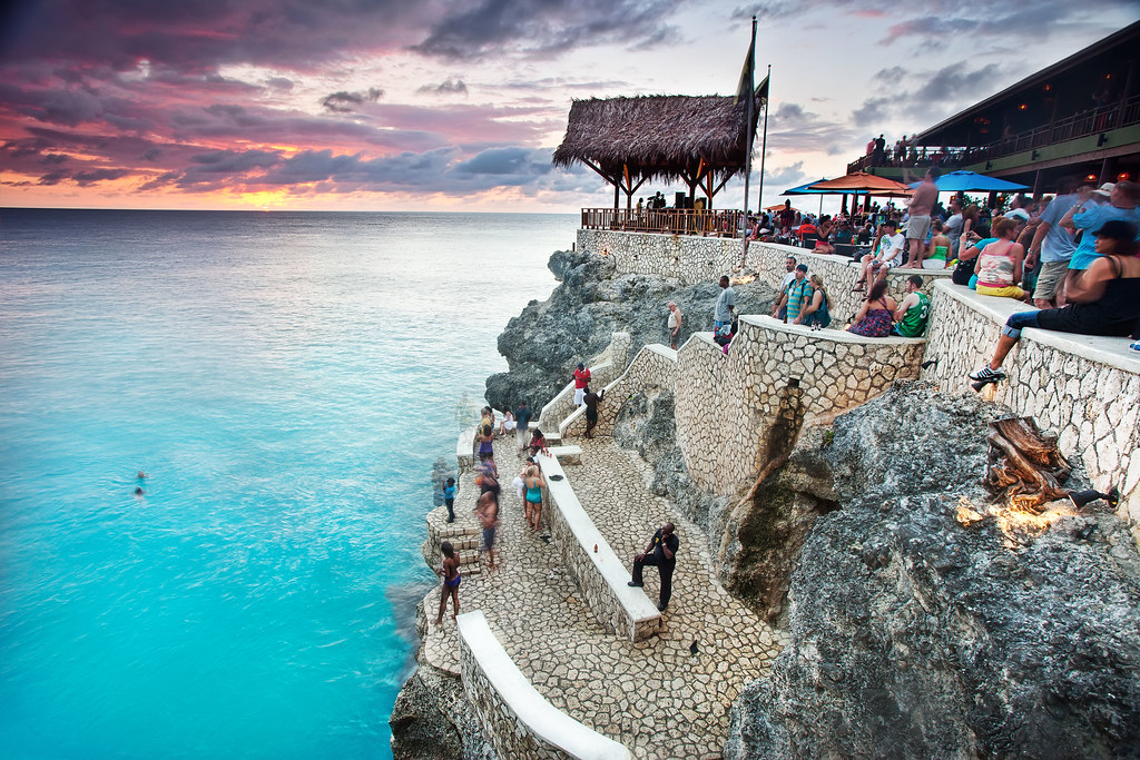 'Jump On In', Jamaica, Negril, Ricks Cafe Sunset