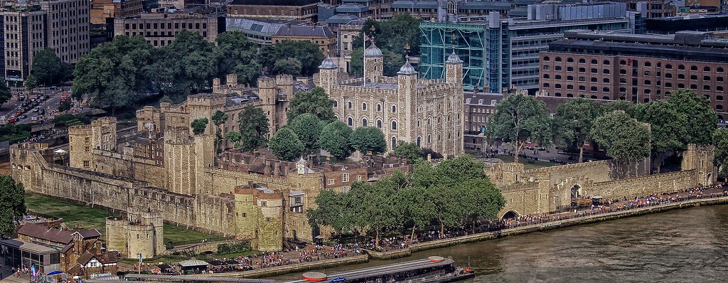 Tower of London, taken from The Shard