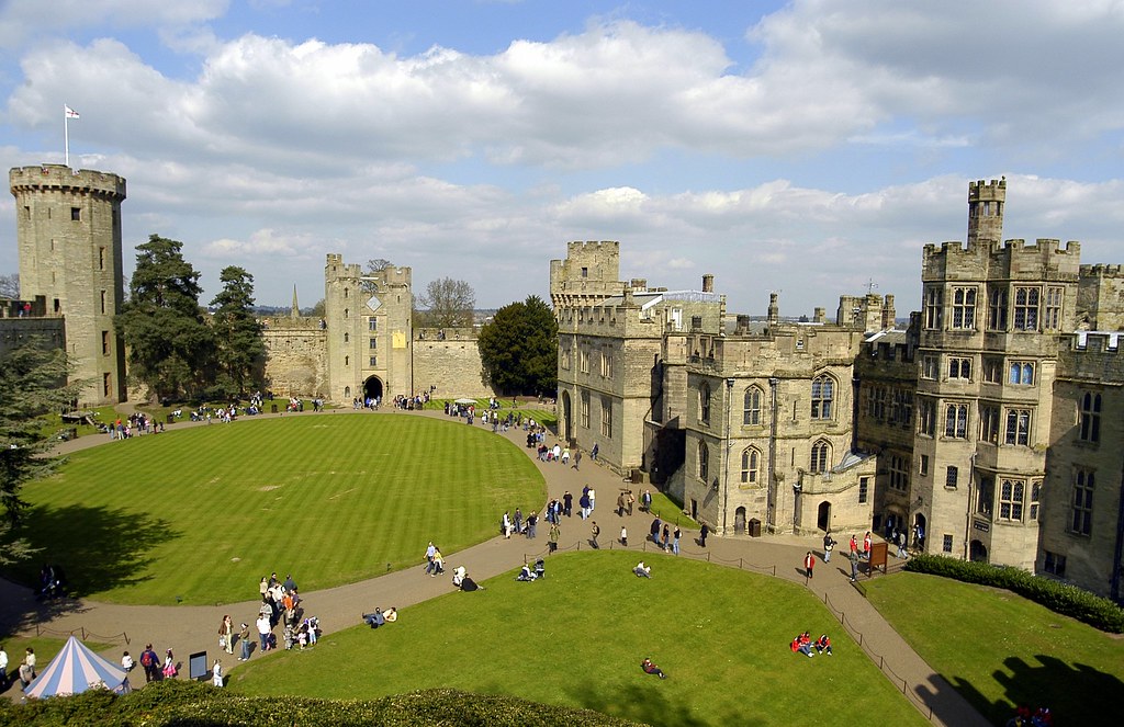 Warwick Castle from atop